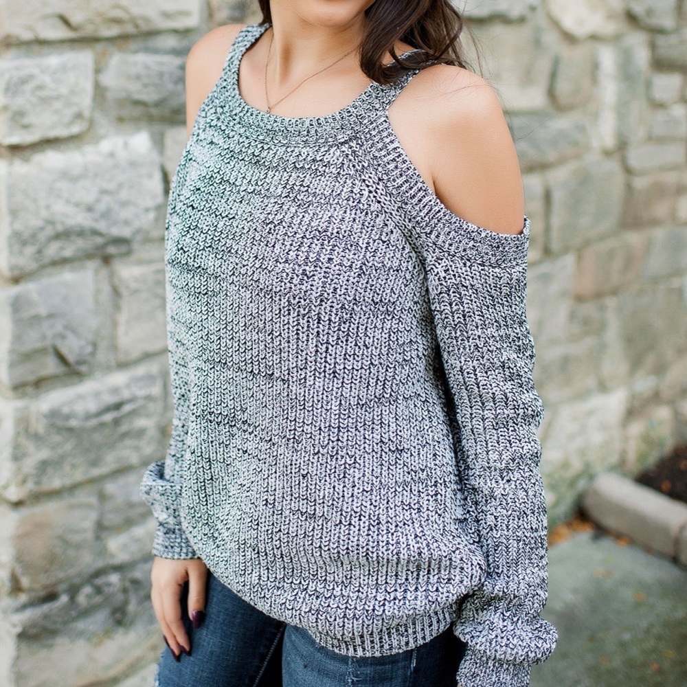 Cozy Casual Doreen COLD SHOULDER SWEATER